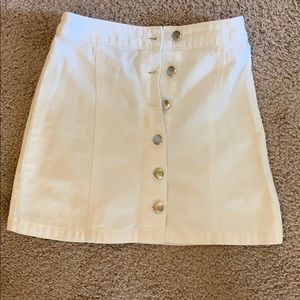 H&M white Jean skirt size 2